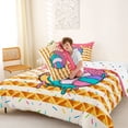thumbnail image 4 of Erosebridal Volleyball Ice Crem Drip Full Size Comforter Sets, Waffle American Flag Bedding Sets, Colorful Polka Dots Reversible, 1 Comforter and 2 Pillowcases, 4 of 6