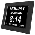 thumbnail image 2 of Réveil Numérique Calendrier Numérique Réveil Jour avec Affichage Grand Écran 8 Pieds' Réutilisable Calendrier Intelligent Horloge Réglable pour Maison Bureau, 2 of 10