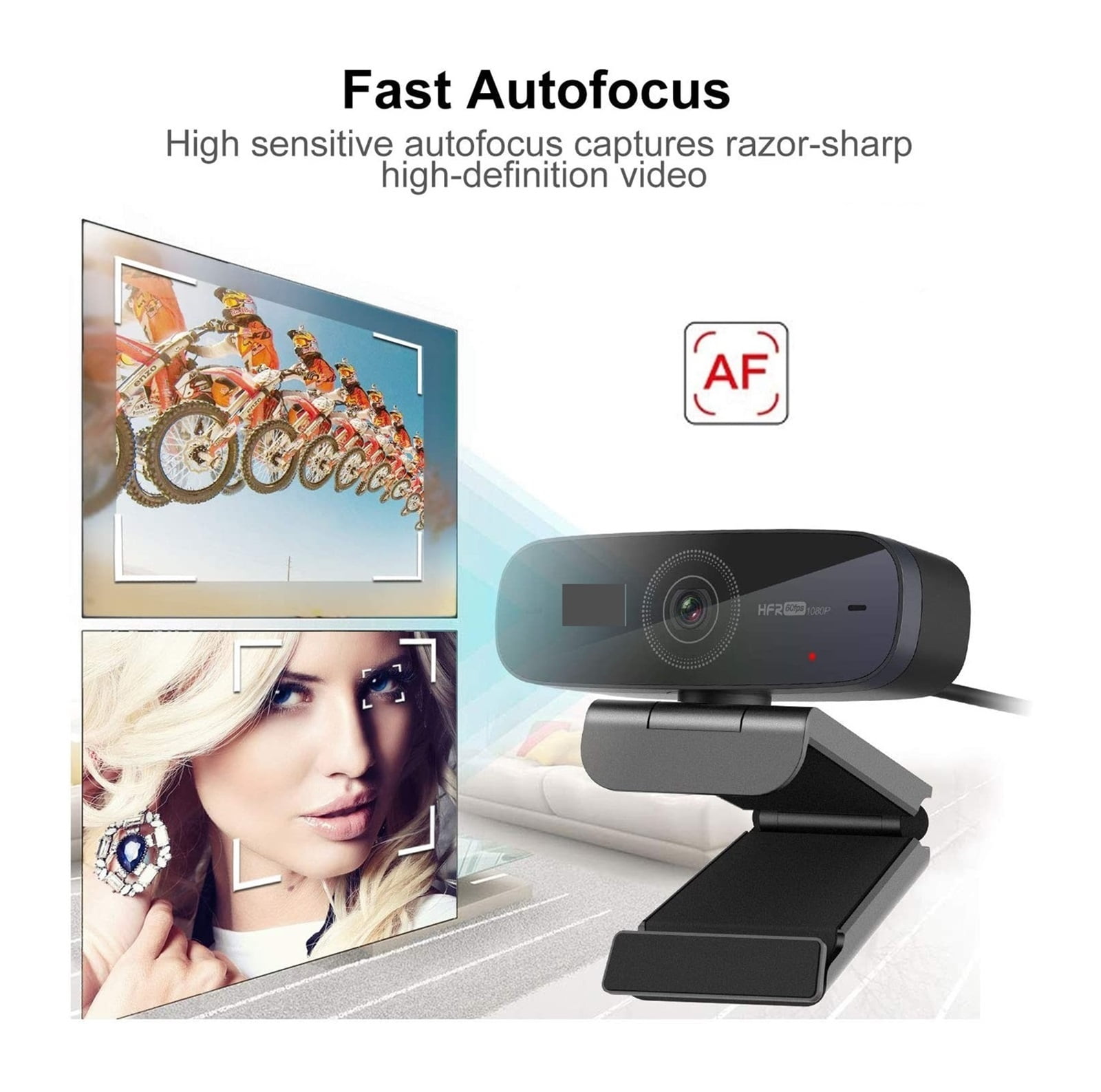 Hd 1080P AF 60fps Usb Streaming Webcam With Microphone For Computer Meeting Web Camera For Conferencing, Live Streaming, Recording ,HD Video