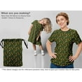 thumbnail image 5 of oneOone Cotton Silk Dark Olive Green Fabric Kids Quilting Supplies Print Sewing Fabric By The Yard 42 Inch Wide, 5 of 5