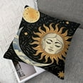 thumbnail image 7 of Acheng Celestial Sun and Moon Pillow Covers Witchy Gifts for Women, Whimsigoth Home Decor, Gifts for Astrology Lovers, Witch Decor Aesthetic,Set of 2 White(Two Size Print) 18x18in, 7 of 7