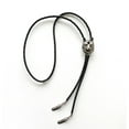 thumbnail image 3 of Vintage Style Stainless Steel Red Enamel Wolf Bolo Tie, 3 of 4