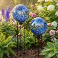 thumbnail image 5 of Sunnydaze Primary Color Burst 10" Glass Outdoor Gazing Globe, 5 of 11