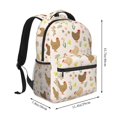 thumbnail image 2 of Gaeub Chicken Family Ergonomic Lightweight Laptop Backpack - Multiple Pockets for School, Work, Travel, Outdoor Activities -One Size, 2 of 5