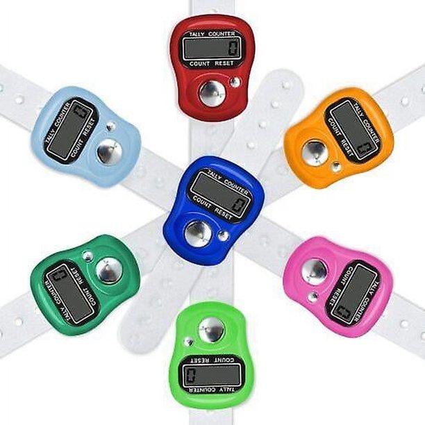 Contador de cuentas Tasbih digital con anillo para dedo, temporizador, fila de tejido religioso