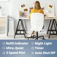 thumbnail image 3 of PureGuardian 1.5 Gallon 460 sq. ft. Warm and Cool Mist Ultrasonic Humidifier with Aroma Tray, H3250W, 3 of 13