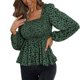 thumbnail image 5 of SAYOO Blusa leopardo de manga larga SAYOO  moda, 5 of 9