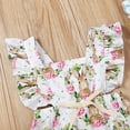 thumbnail image 4 of Yievot Easter Gift Newborn Girl Bodysuit Romper Bunny Floral Print Sleeveless Baby Jumpsuit Romper Clothing On Clearance 3-18 Months, 4 of 7