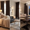 thumbnail image 5 of SNITIE Velvet Curtains 2 Panels, Thermal Insulated Rod Pocket Curtains, Soft Privacy Light-Filtering Velvet Drapes for Bedroom Living Room, 5 of 7