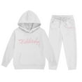 thumbnail image 4 of Toddler Girl Fall Outfits Set Hoodies and Sweatpants Sets Trendy Jogging Workout Sweat Suits Fall Winter Clothes 4-5 Years, 4 of 4