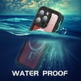 thumbnail image 5 of Dteck Waterproof Case with Universal Kickstand for iPhone 15 Pro,Shockporof IP68 Waterproof Case Magnetic Compatible with MagSafe Full Body Protection Cover,Grassblue, 5 of 9