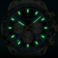 thumbnail image 3 of POEDAGAR Men's Sports Casual Quartz Watch Waterproof Luminous Date Chronograph Men's Watch Stainless Steel Men's Watch Men's Clock, 3 of 5