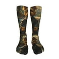 thumbnail image 5 of Qokaie Forest Creek Cute Dog for 20in Socks, Funny Novelty Crazy Design Cotton Socks Sports Socks Knee High Socks For Men, Women,1Pairs - Gift For Working Friends-One Size, 5 of 8