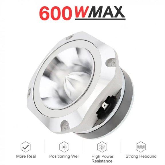 FYUU 4 Inch 600W 6Ohm Universal Car Aluminum Tweeter For Vehicle Auto Cars Stereo Modified
