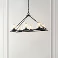 thumbnail image 2 of SAFAVIEH Reagan 6-Light Modern Black Iron Chandelier, 2 of 8