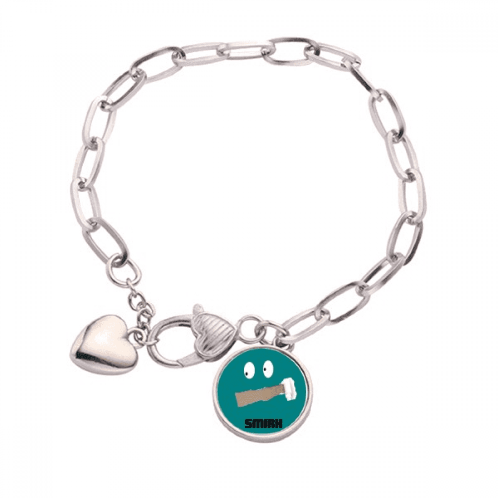 Green Emotion Srk Stare Provoke Heart Chain Bracelet Jewelry Charm