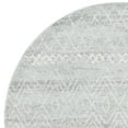 thumbnail image 3 of SAFAVIEH Madison Hannah Geometric Area Rug, Silver/Ivory, 6'7" x 6'7" Round, 3 of 9