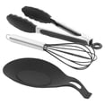 thumbnail image 4 of MegaChef Black 12 Piece Silicone Cooking Utensils, 4 of 7