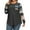 Dark Grey, variant on ZXSXSY Women Plus Size Round Neck Short Sleeves Colorblock Tunic Shirt XL-5XL