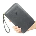 thumbnail image 4 of Travel Wallet RFID Blocking Passport Holder Zipper Organizer Multifunctional Document Pouch for Daily Commute Business Travel Slim Design, 4 of 6