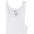 thumbnail image 6 of Hanes Men's 6-Pack ComfortSoft Tanks, White, Small, 6 of 12