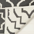 thumbnail image 4 of SAFAVIEH Montauk Raeyln Geometric Cotton Runner Rug, Dark Grey/Ivory, 2'3" x 7', 4 of 6