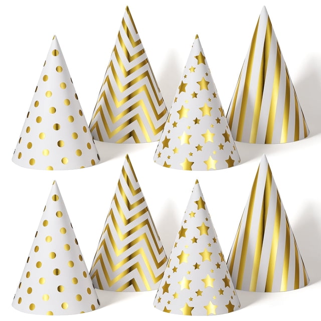 Gorros de fiesta de cumpleaños Guduling, 8 unidades, para niños y adultos