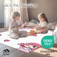 thumbnail image 4 of ODIKA 4'x6' Machine Washable Non-Slip Area Rug, Whimsical Cartoon Girl Bathroom Doormat Absorbent High Traffic Rug, Pink, 655697, 4 of 5