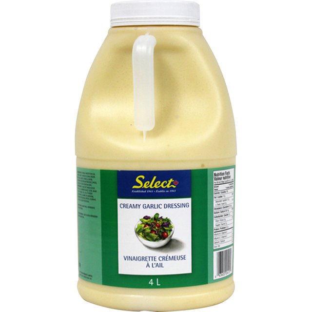 Select Foods Vinaigrette Crémeuse à l'Ail, 8 litres