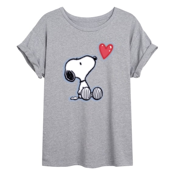 Peanuts - Snoopy Heart Women's Relaxed Fit T-Shirt
