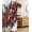 Hot Pink Forest Green and Tan, variant on Christmas Stall Shower Curtain, Classical Themed Old Fashioned Celebration Carols Winter Design Patterns, Fabric Bathroom Decor Set with Hooks, 36" W x 72" L, White Vermilion