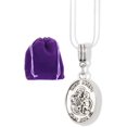 thumbnail image 1 of Saint Joseph Pray for Us Charm Snake Chain Necklace, 1 of 4