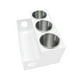 thumbnail image 1 of Hair Tool Organizer Acrylic Countertop Hair Dryer and Styling Holder Makeup Toiletries Vanity Storage Stand with Cups C, 1 of 5