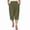 Green, variant on Kinrui Womens Summer Capris Casual Elastic Waist Tapered Pants Summer Crop Lounge Trousers with Pockets Khaki 2XL
