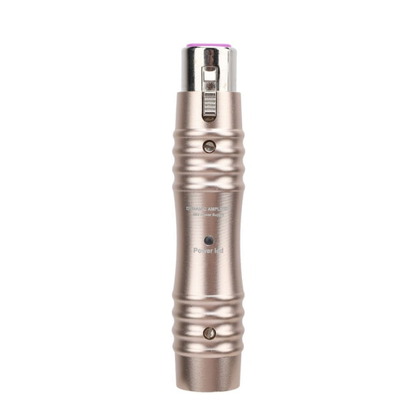 Microphone Preamp, Mic Preamp for Dynamic and Ribbon Mics,  Intelligent Noise, Enhance and Add Clarity to Vocal, 48V XLR Mic Preamp for Mixer Karaoke Sound Card