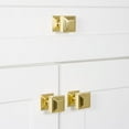thumbnail image 7 of Grandeur 802236 Carre 1-1/4" Solid Brass Stepped Square Cabinet Knob - Brass, 7 of 7