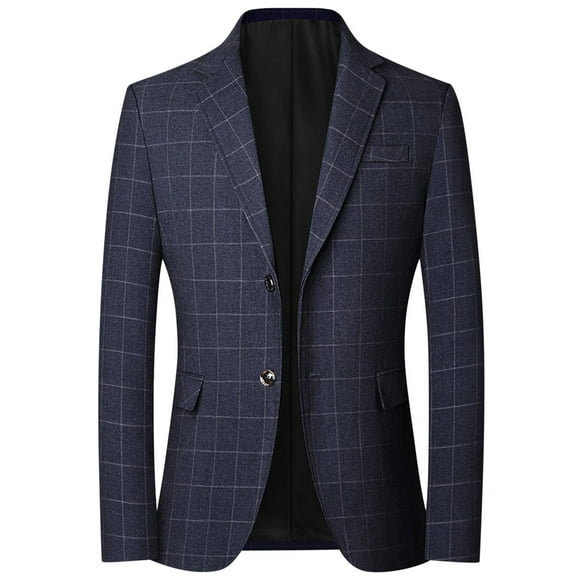 Pisexur Mens Suit Jacket Men's Fashionable Casual Long Sleeved Lapel Suit Jacket Blazer Mens Blazer Jacket Blazer for Men Sports Coat for Men