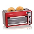thumbnail image 2 of Hamilton Beach 22722 Toastation Toaster Oven w/Wide 2 Slice Toaster Combo, Red, 2 of 6