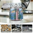 thumbnail image 6 of Yayeee Ashtray with Lid for Cigarette Smokeless Stainless Steel Home Ash Holder, Pink Window, 6 of 7