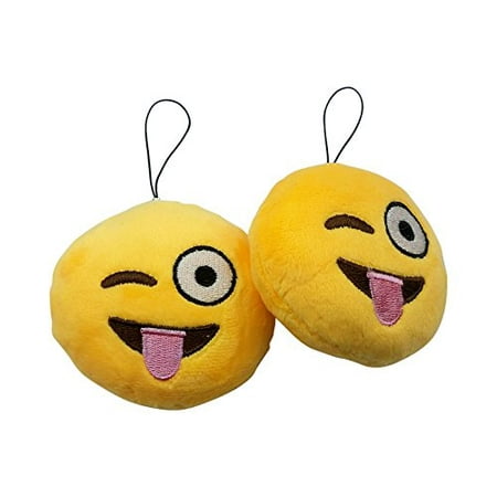 Art Attack Emoji In Love With Your Crazy Eyes Tongue BFF Best Friends Forever Plush Soft Toy Keychain Bag (Crazy Eyes Best Lines)