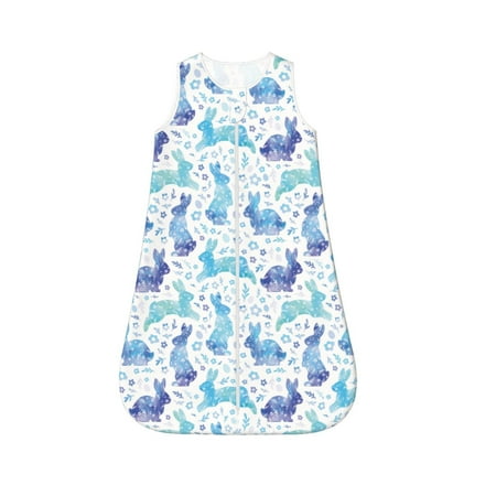 

Cauagu Rabbit2 for Infant Wearable Blanket Unisex Girl Boy Swaddle Transition Sack - Newborn Essentials Sleep Clothes-Large