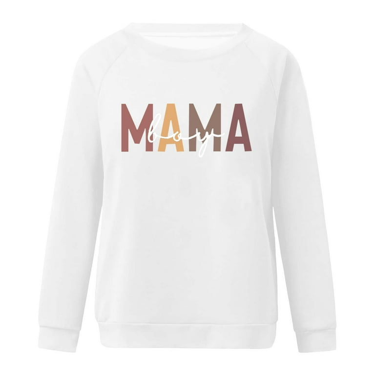 White mama sweatshirt hot sale
