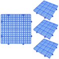 thumbnail image 1 of Outdoor Flooring Interlocking Patio Tiles Anti Slip Drainage Blue 30x30x3cm Plastic, 1 of 5