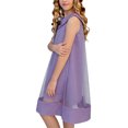thumbnail image 6 of NAISIBABY Princess Dress for Girls, Cute Flowy Sleeveless Tiered Mesh Kids Party Birthday Tulle Dresses Purple 8T, 6 of 6