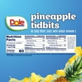 thumbnail image 5 of (4 pack) Dole Fruit Bowls Pineapple Tidbits in 100% Fruit Juice, 4 oz Cups (4 Pack), 5 of 12