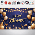 thumbnail image 6 of Decorative Design Happy Retirement Banner Colorful Balloons Stars for Retirement Celebration Party Background Indoor Decor, 6 of 7