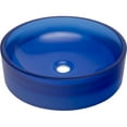 thumbnail image 1 of A&E Bath & Shower Meli Blue Polymer Basin, Blue, 1 of 1