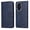 Blue, variant on Wallet Phone Case for Honor 200 with Card Holder and Stand Function Red