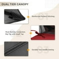 thumbnail image 5 of COOS BAY 11x11 Replacement Gazebo Top with Air Vent Sunshade Polyester Top Cover Only, Red, 5 of 6