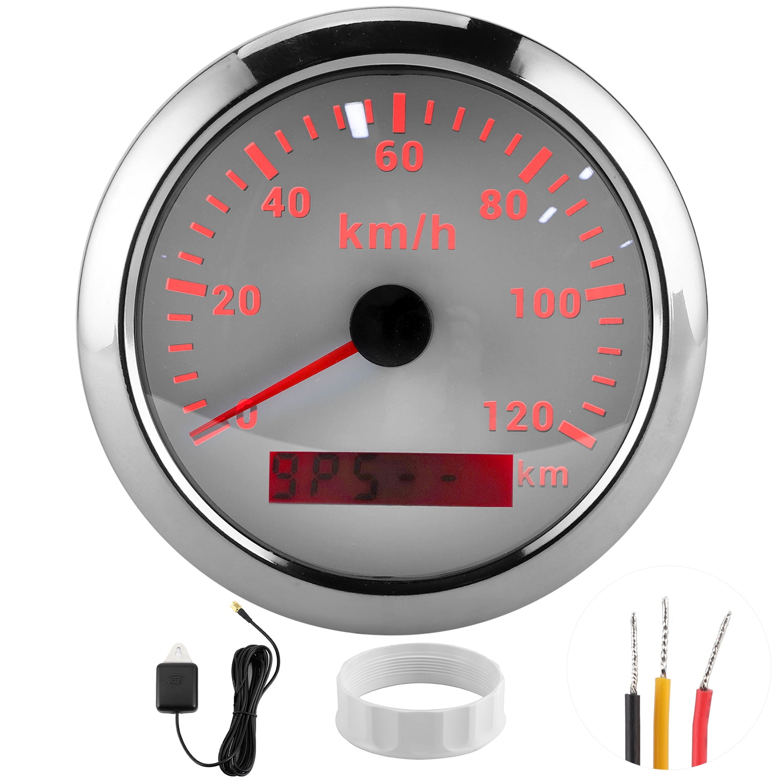 Compteur De Vitesse GPS 85mm 9-32V - Pour Voiture, Bateau, Moto - Précision Satellite, Installation Facile - 3
